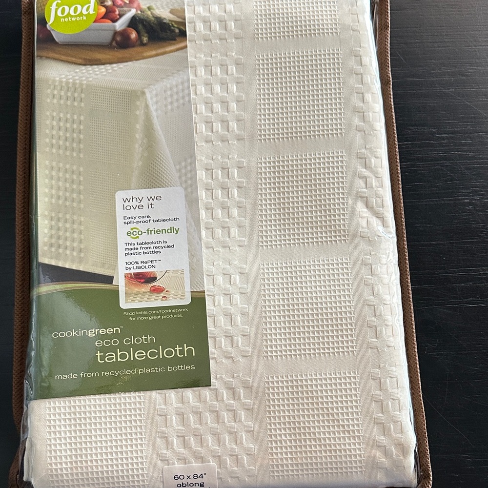 Food Network Tan Eco Cloth Table Cover